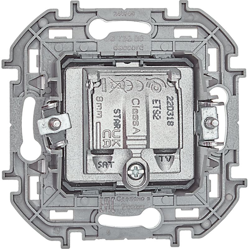 Розетка TV/SAT звезда INSPIRIA белый