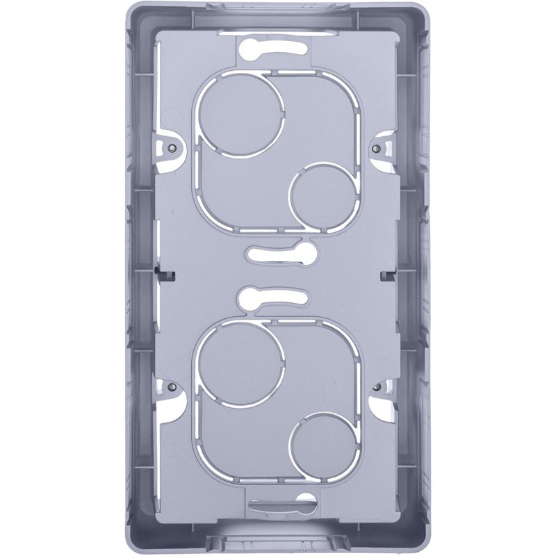 Коробка накладного монтажа 2 поста INSPIRIA алюминий (673992)