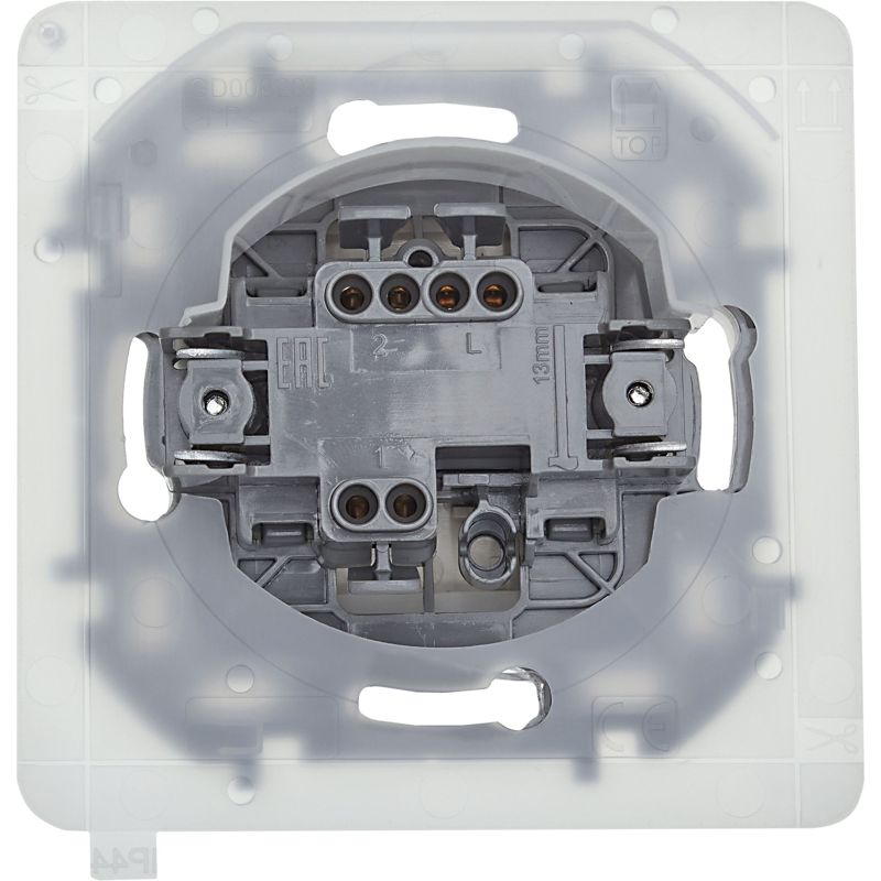 Переключатель IP44 INSPIRIA 10 AX 250 В~ слоновая кость (673671)