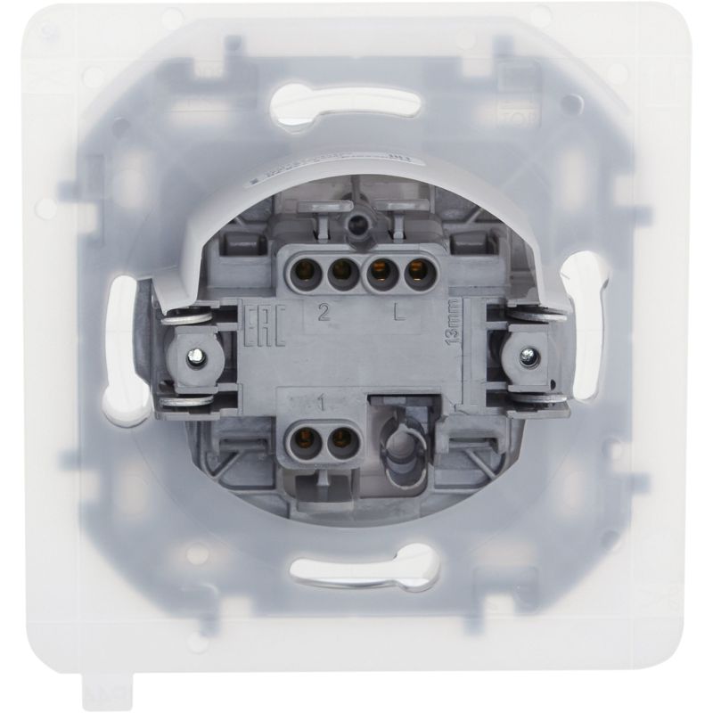 Переключатель IP44 INSPIRIA 10 AX 250 В~ белый (673670)