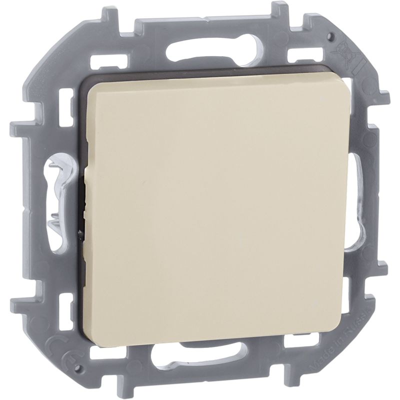 Переключатель без фиксации (кнопка) с Н.О./Н.З. контактом INSPIRIA 6 A 250 В~ слоновая кость (673691)