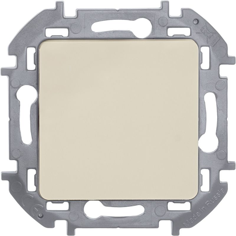 Переключатель без фиксации (кнопка) с Н.О./Н.З. контактом INSPIRIA 6 A 250 В~ слоновая кость (673691)