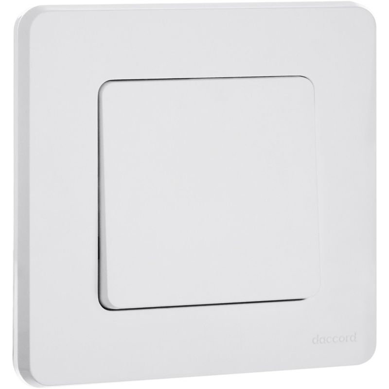 Переключатель без фиксации (кнопка) с Н.О./Н.З. контактом INSPIRIA 6 A 250 В~ белый (673690)