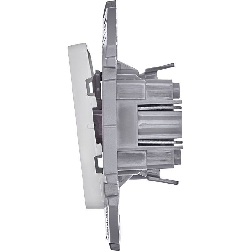 Переключатель без фиксации (кнопка) с Н.О./Н.З. контактом INSPIRIA 6 A 250 В~ белый (673690)