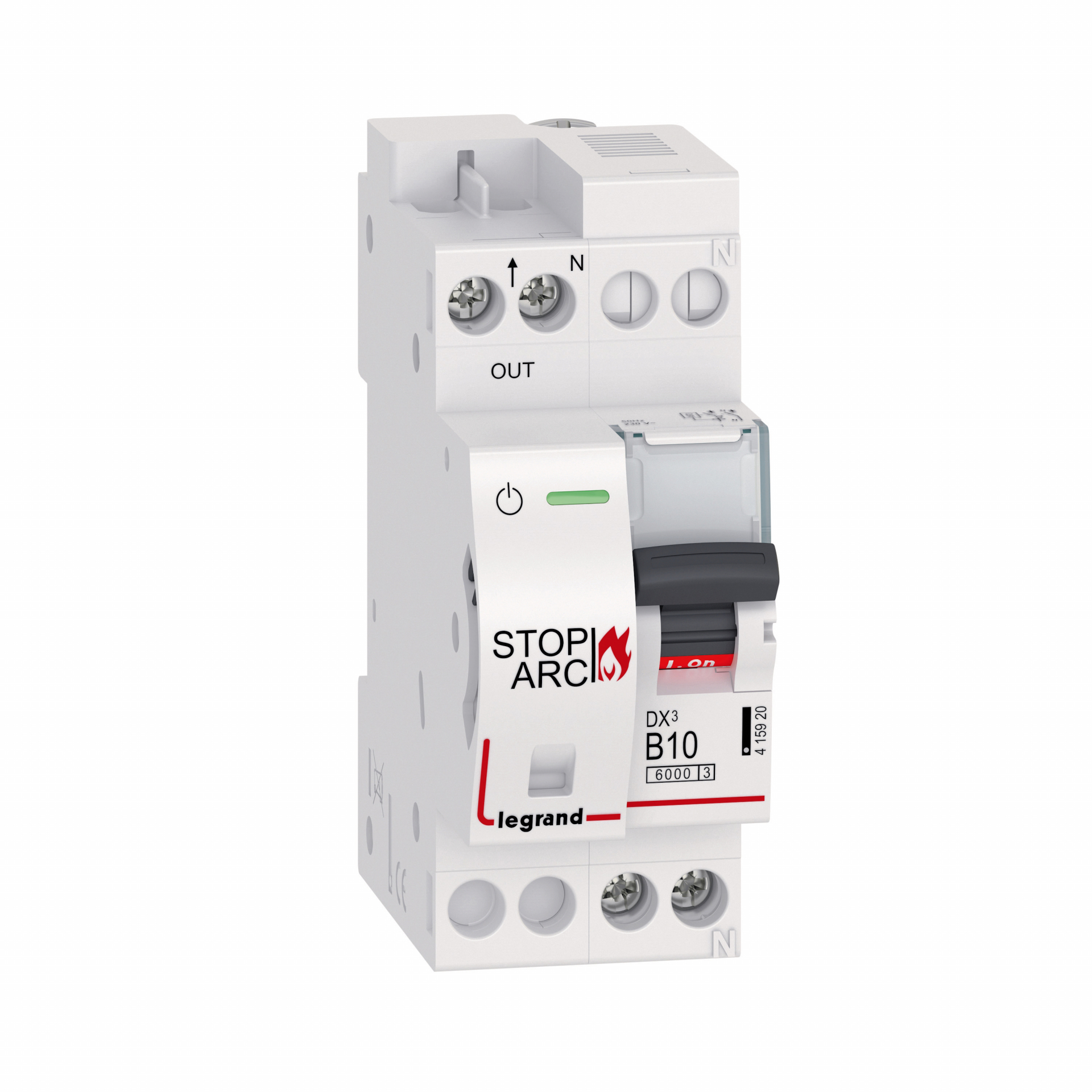 УЗДП DX3 Stop Arc 1P+N B10A 6000A с автоматическим выключателем (415920)