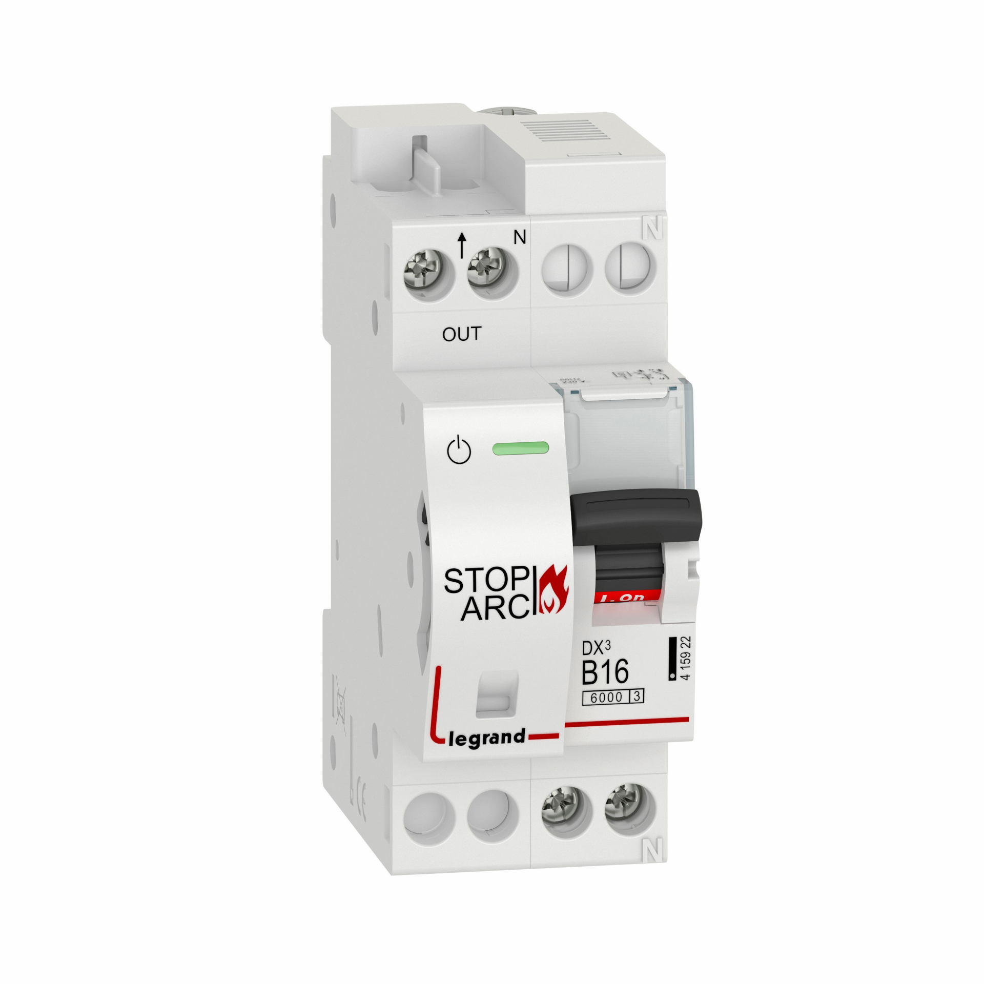 УЗДП DX3 Stop Arc 1P+N B16A 6000A с автоматическим выключателем (415922)