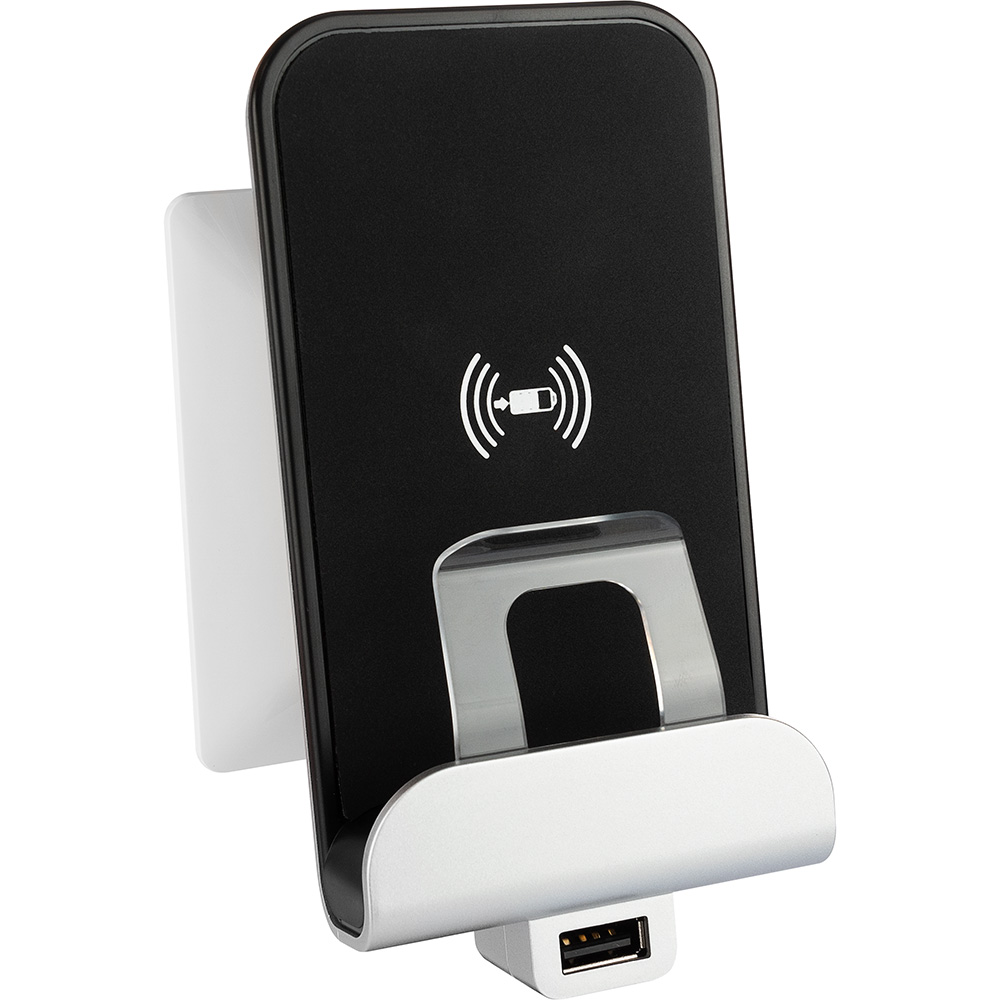 Valena Life.Беспроводное зарядное устройство Qi 1А с дополнительным разьемом USB A 5В 2,4А. (753114)