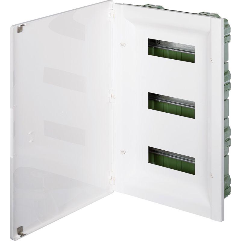 Щит распределительный встраиваемый ЩРв Practibox3 3х12м земля+нейтраль белая дверь (401764)