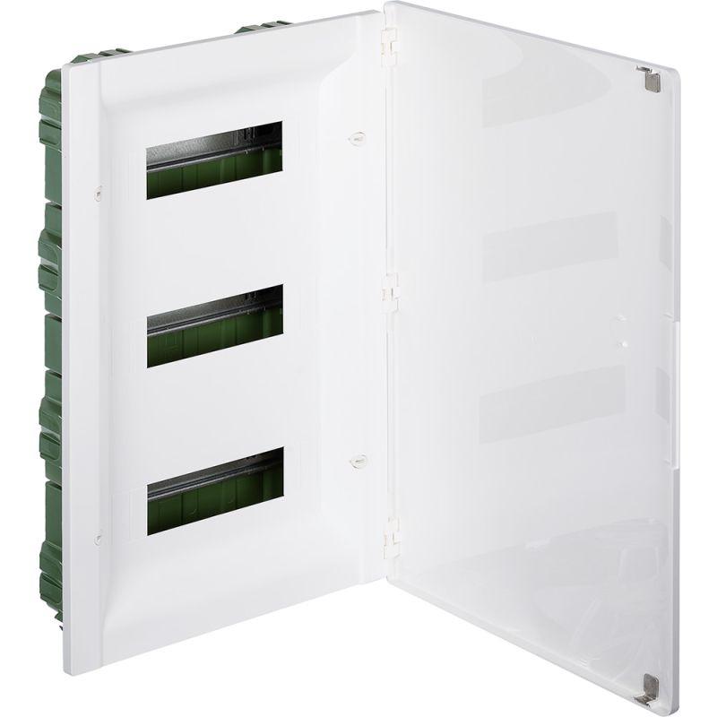 Щит распределительный встраиваемый ЩРв Practibox3 3х12м земля+нейтраль белая дверь (401764)