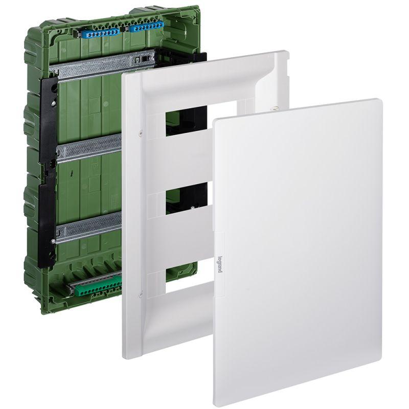 Щит распределительный встраиваемый ЩРв Practibox3 3х12м земля+нейтраль белая дверь (401764)