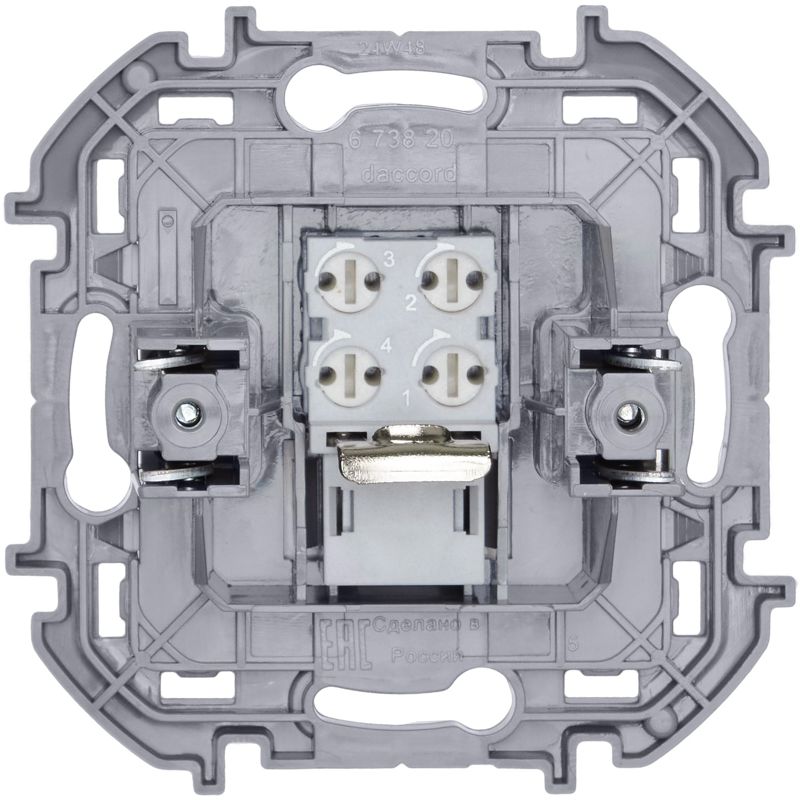 Розетка телефонная Inspiria RJ11 механизм бел. Leg 673820