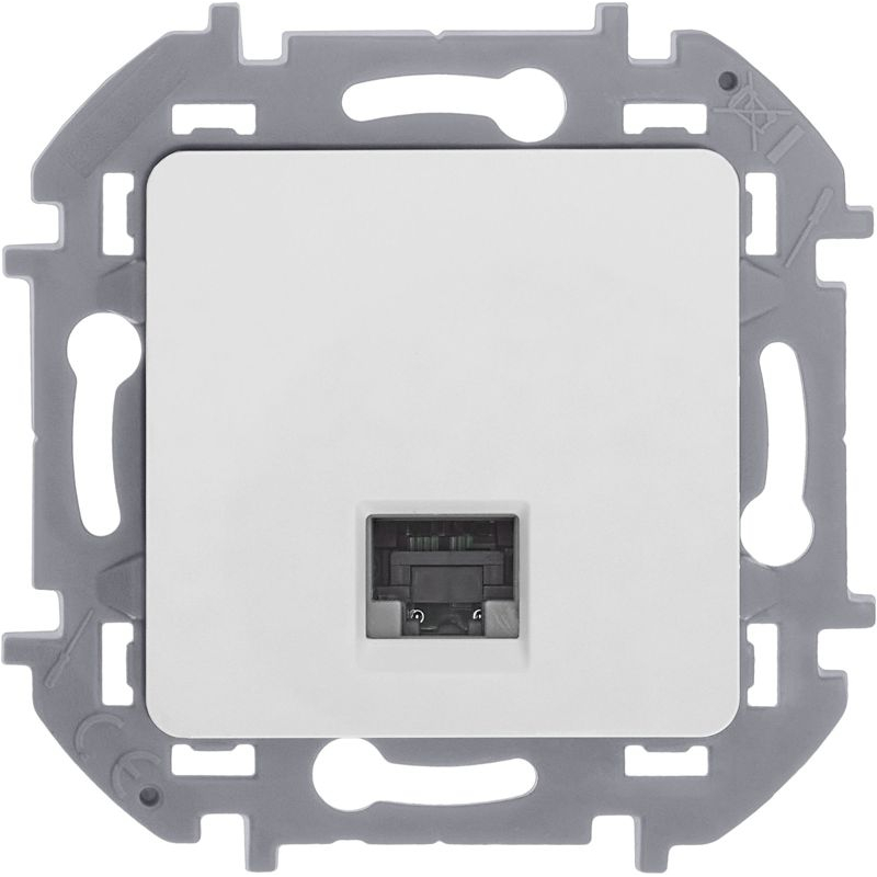 Розетка компьютерная Inspiria RJ45 кат.5E UTP бел. Leg 673825