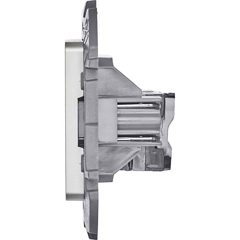 Розетка компьютерная Inspiria RJ45 кат.5E UTP алюм. Leg 673827