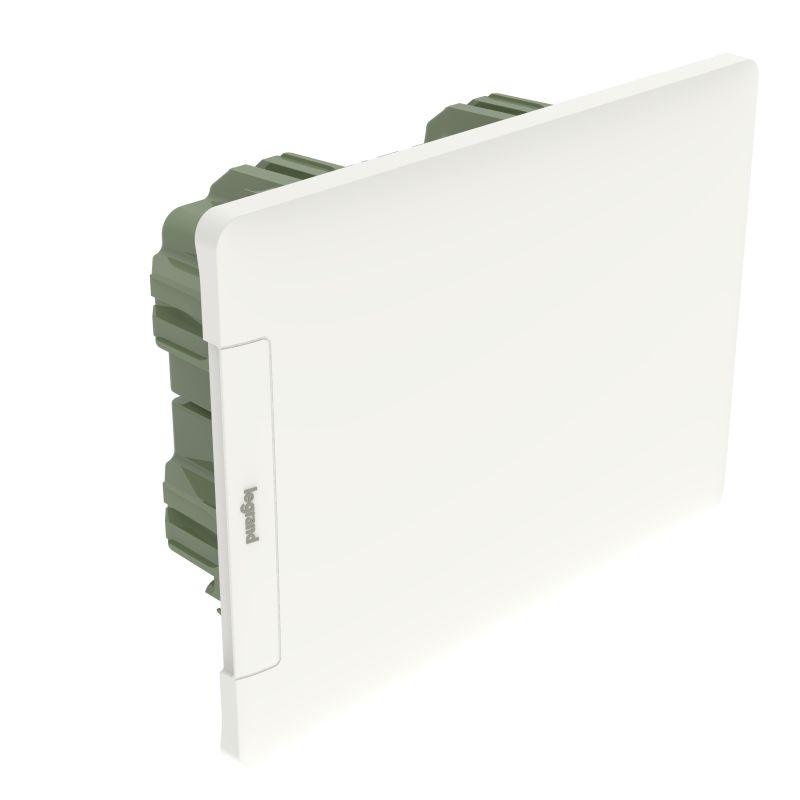 Щит распределительный встраиваемый ЩРв Practibox3 1х8м земля+нейтраль белая дверь (401761)