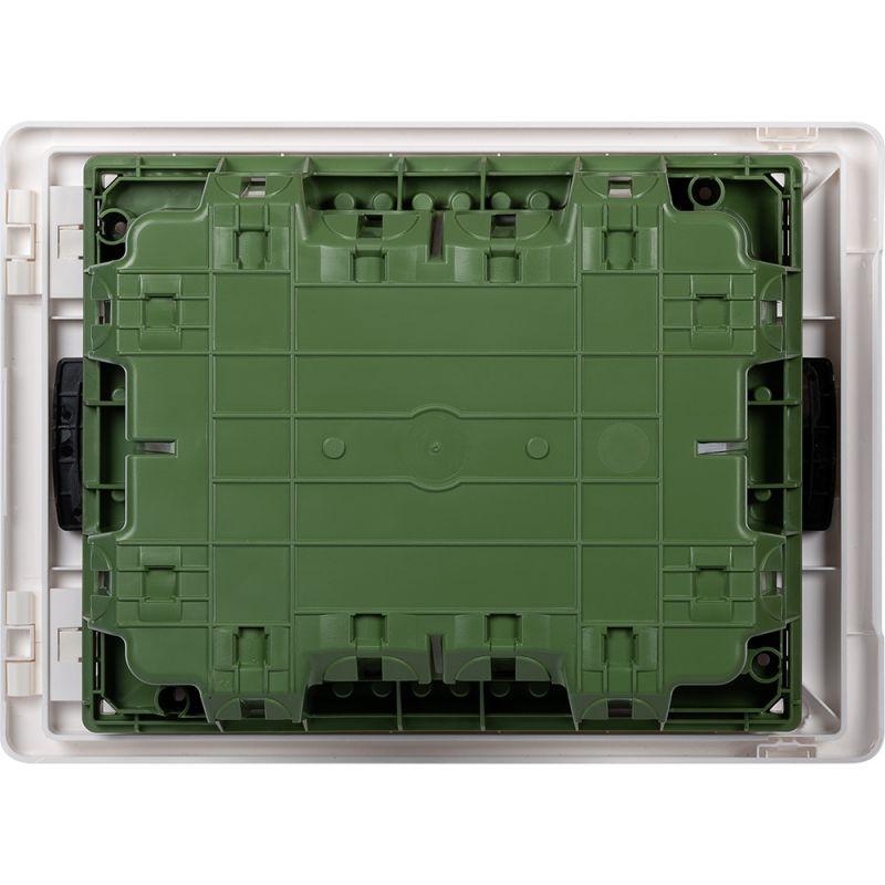 Щит распределительный встраиваемый ЩРв Practibox3 1х8м земля+нейтраль белая дверь (401761)