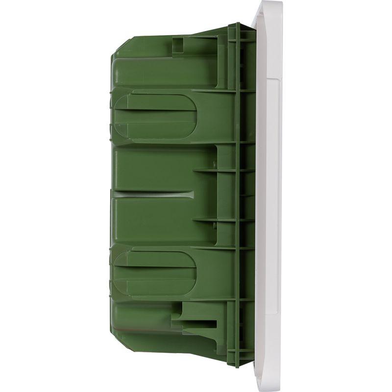 Щит распределительный встраиваемый ЩРв Practibox3 1х8м земля+нейтраль белая дверь (401761)