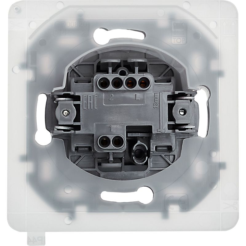 Механизм переключателя 1-кл. Inspiria 10А IP44 250В 10AX антрацит Leg 673673