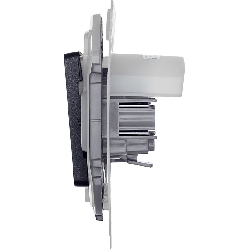 Механизм переключателя 1-кл. Inspiria 10А IP44 250В 10AX антрацит Leg 673673