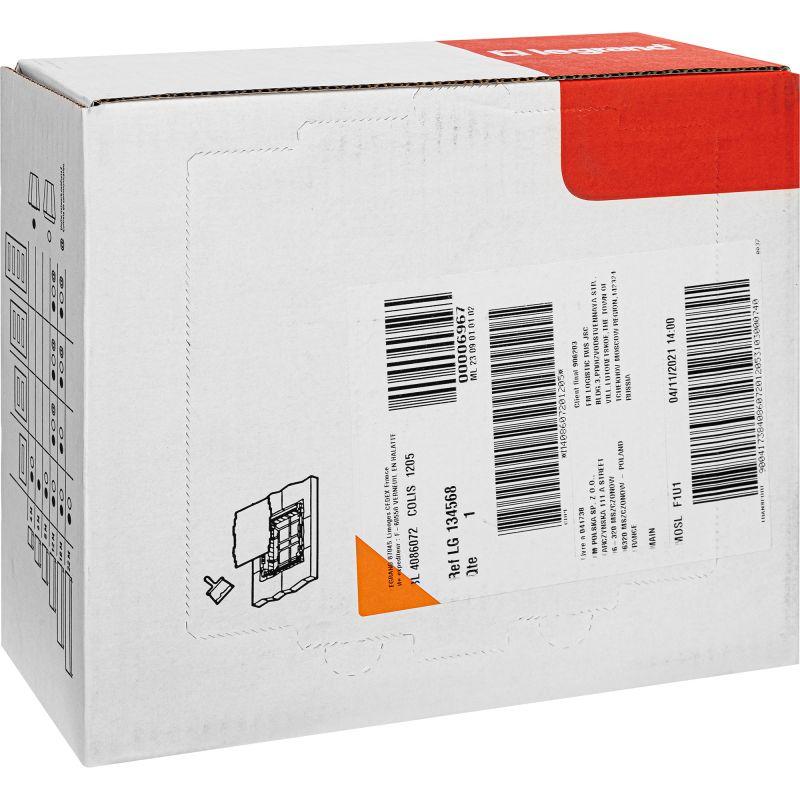 Practibox S Пластиковый щиток Встраиваемый (ЩРв-П) (в полые стены) 1X8 Белая дверь (134568)