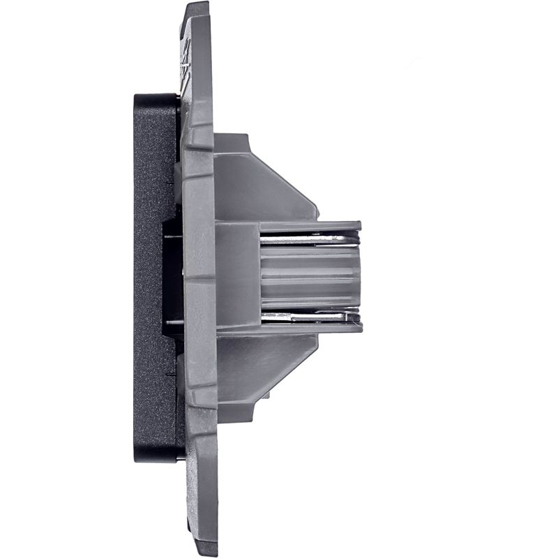 Розетка телефонная Inspiria RJ11 механизм антрацит Leg 673823