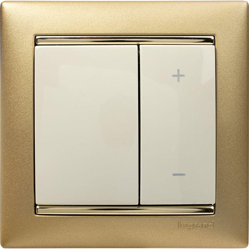 Механизм светорегулятора кнопочного СП Valena 600Вт сл. кость Leg 774174