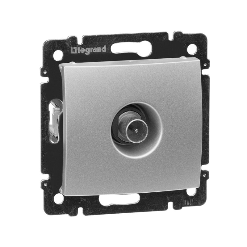 Механизм розетки TV СП Valena проходная 10дБ алюм. Leg 770131