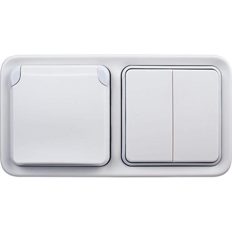 Коробка установочная ОП 2-м Plexo горизонт. бел. Leg 069690