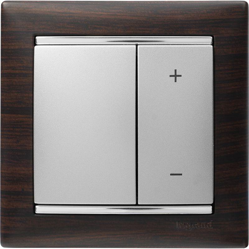 Рамка 1-местная Valena темное дерево/серебро