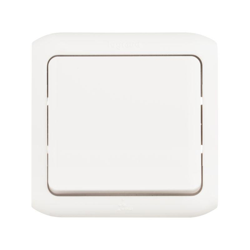 Переключатель на 2 направления 1-кл. ОП Quteo 10А IP44 250В 10AX бел. Leg 782304