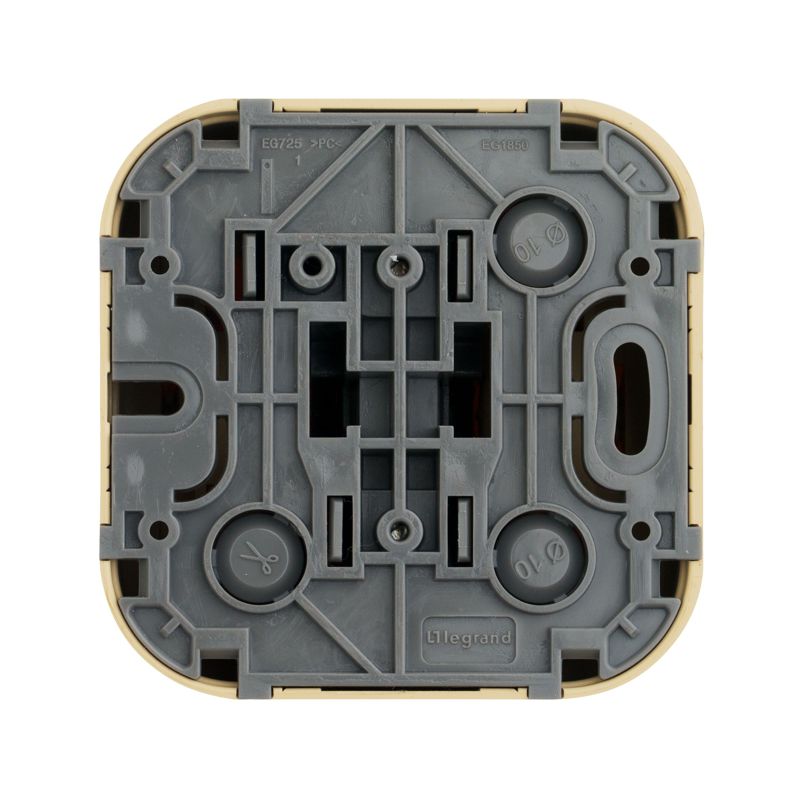 Переключатель на 2 направления 1-кл. ОП Quteo 10А IP20 10AX дерево Leg 782264