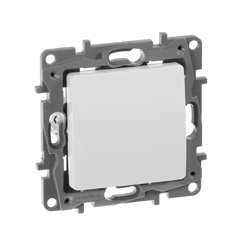 Механизм выключателя 1-кл. СП Etika 10А IP20 250В 10AX безвинт. зажимы бел. Leg 672201