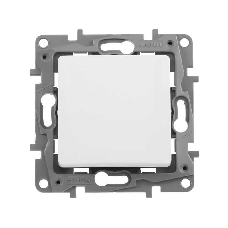 Механизм выключателя 1-кл. СП Etika 10А IP20 250В 10AX безвинт. зажимы бел. Leg 672201