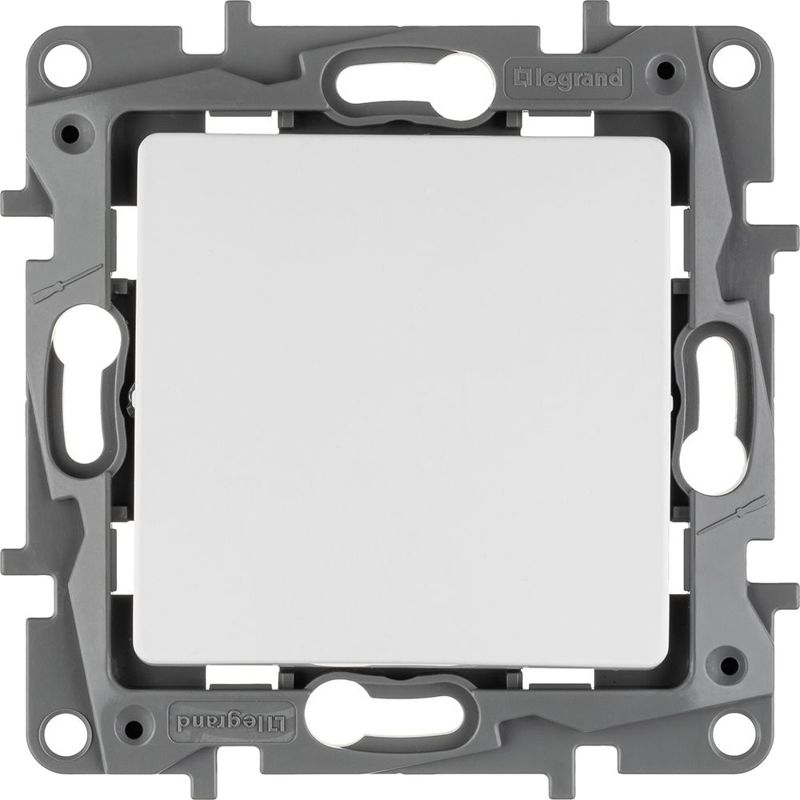 Механизм переключателя 1-кл. СП Etika 10А IP20 250В 10AX безвинт. зажимы бел. Leg 672205