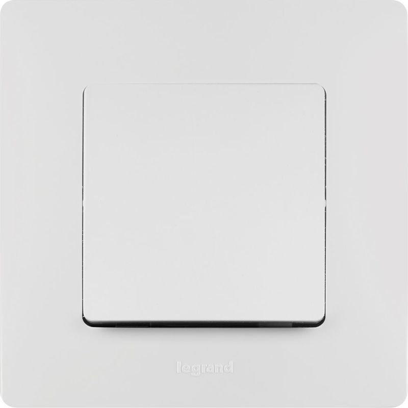 Механизм переключателя 1-кл. СП Etika 10А IP20 250В 10AX безвинт. зажимы бел. Leg 672205