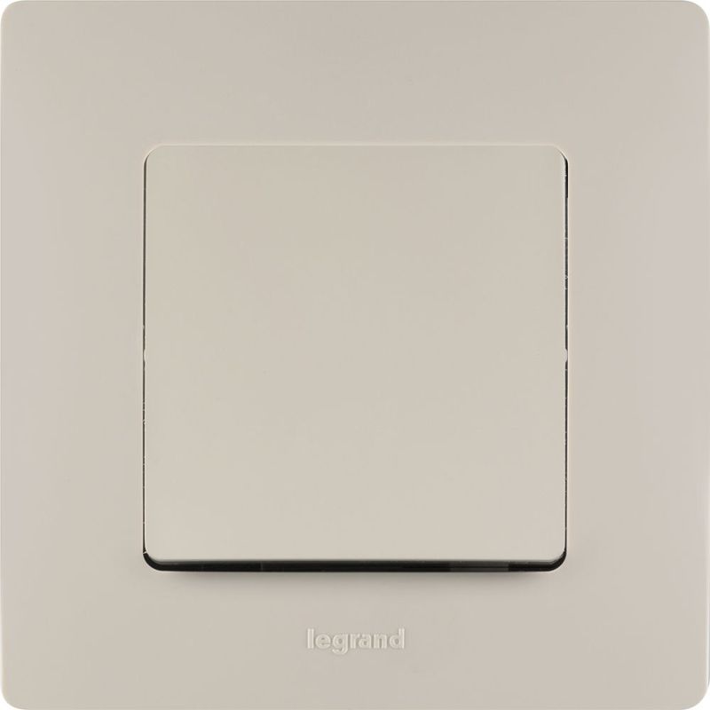 Механизм переключателя 1-кл. СП Etika 10А IP20 250В 10AX безвинт. зажимы сл. кость Leg 672305