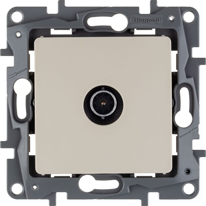 Механизм розетки TV СП Etika с топологией "звезда" 2дБ 0-2400 мГц сл. кость Leg 672351