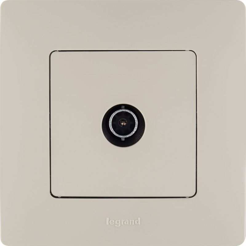 Механизм розетки TV СП Etika с топологией "звезда" 2дБ 0-2400 мГц сл. кость Leg 672351