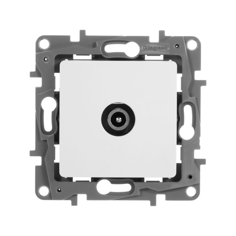 Механизм розетки TV СП Etika проходная 14дБ 5-862 мГц бел. Leg 672263