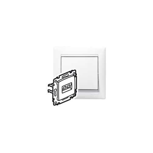 Механизм розетки комп. + телеф. СП Valena RJ11 + RJ45 CAT.6 UTP бел. (DIY-упак.) Leg 695339