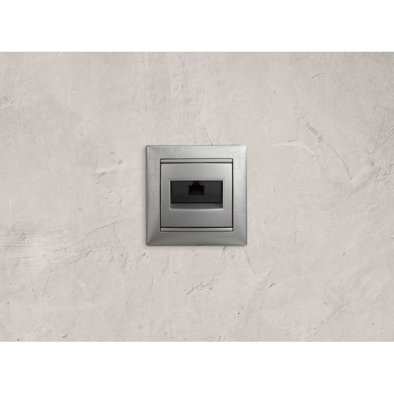 Механизм розетки информ. СП Valena RJ45 UTP CAT.6 1вых. алюм. на захватах Leg 770246