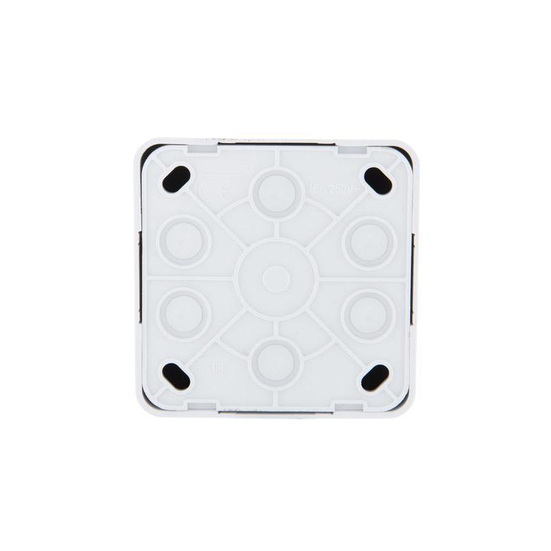 Розетка 1-м ОП Viola 16А IP20 без заземл. бел. LEZARD 751-0200-121