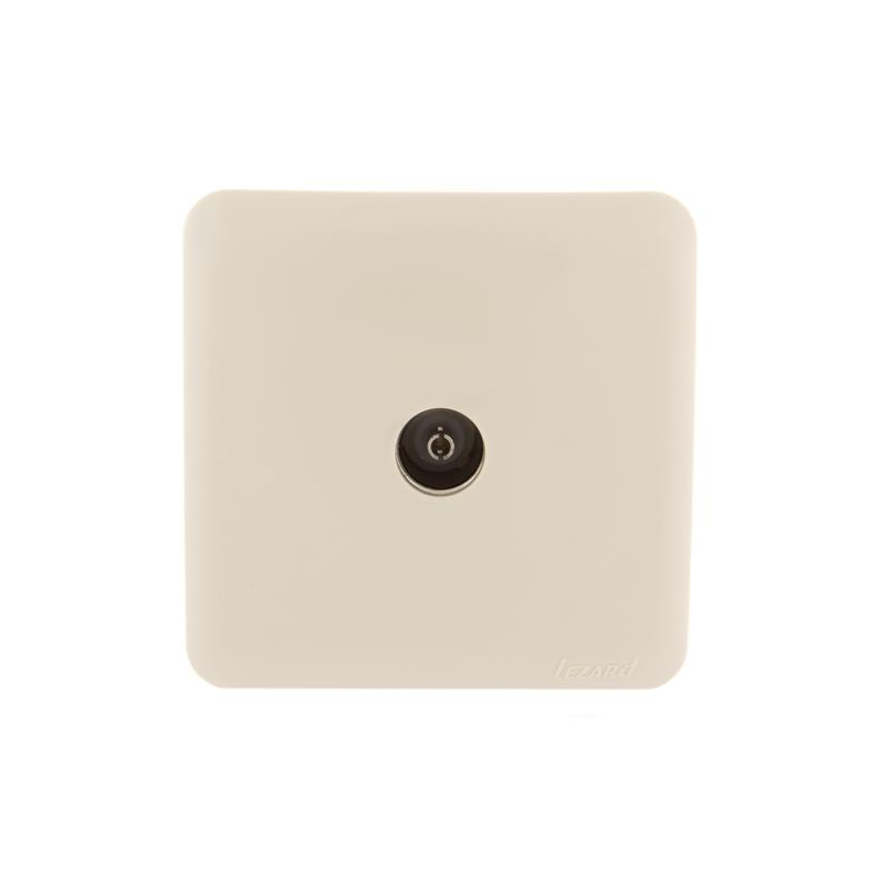 Розетка TV 1-м ОП VIOLA оконечная крем. LEZARD 751-0300-130