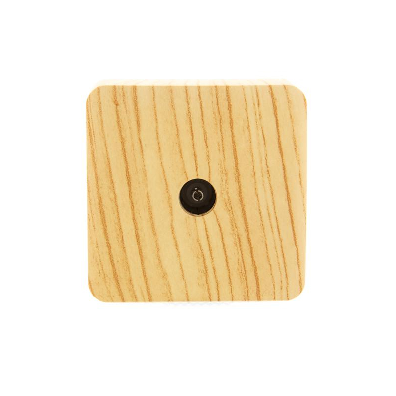 Розетка TV 1-м ОП VIOLA оконечная беленый дуб LEZARD 751-5200-130