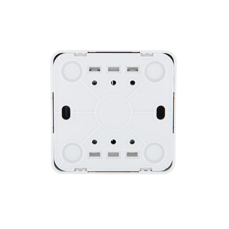 Выключатель 2-кл. 1п ОП Viola 10А IP20 с подсветкой бел. LEZARD 751-0200-112