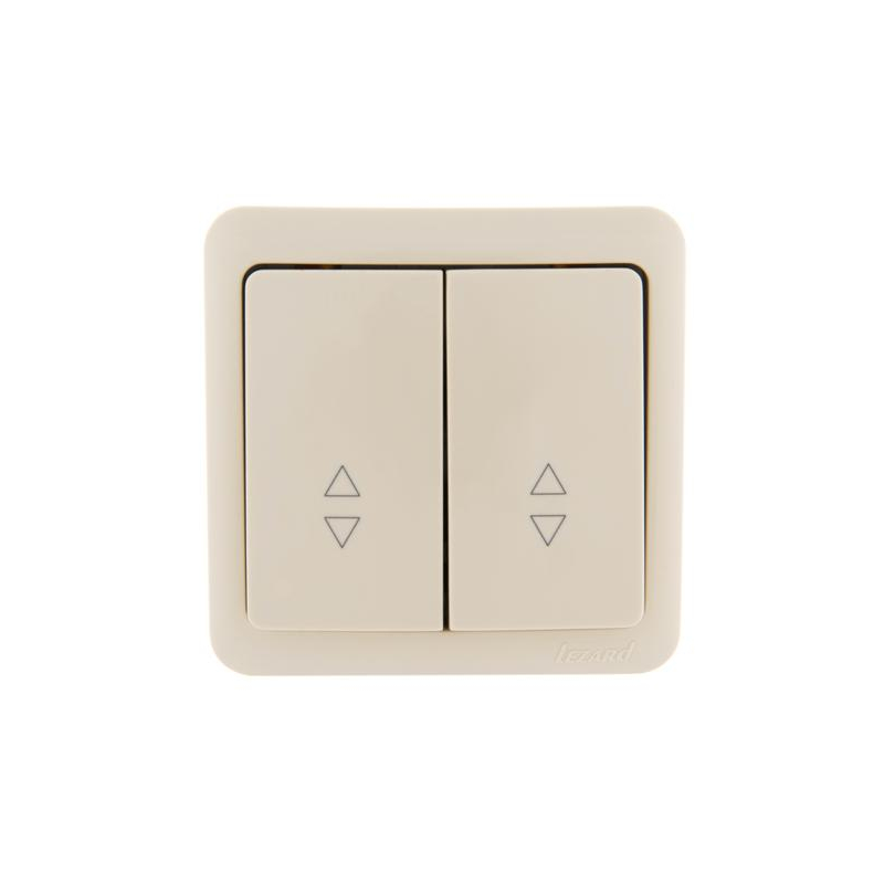 Выключатель проходной 2-кл. 2п ОП Viola 10А IP20 крем. LEZARD 751-0300-106