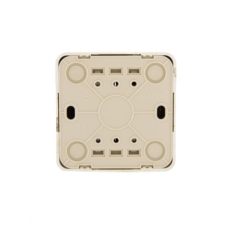 Выключатель 2-кл. 1п ОП Viola 10А IP20 беленый дуб LEZARD 751-5200-101