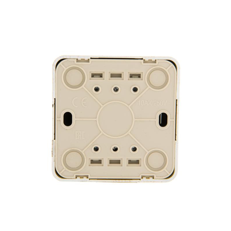 Выключатель проходной 2-кл. 2п ОП Viola 10А IP20 беленый дуб LEZARD 751-5200-106