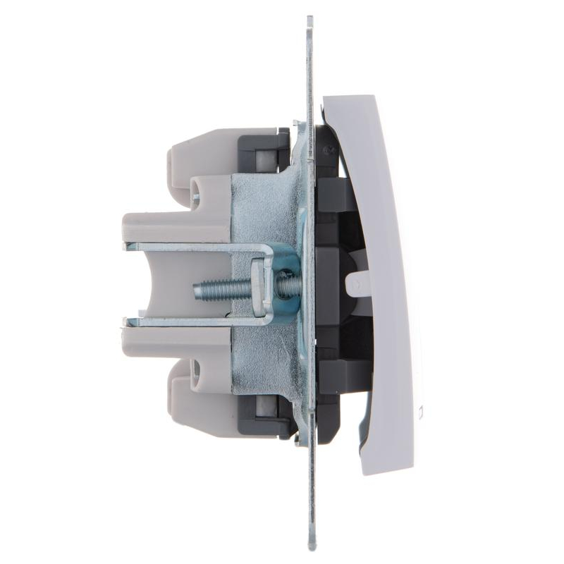 Механизм выключателя 2-кл. 1п СП Karina 10А IP20 с подсветкой бел. LEZARD 707-0288-112