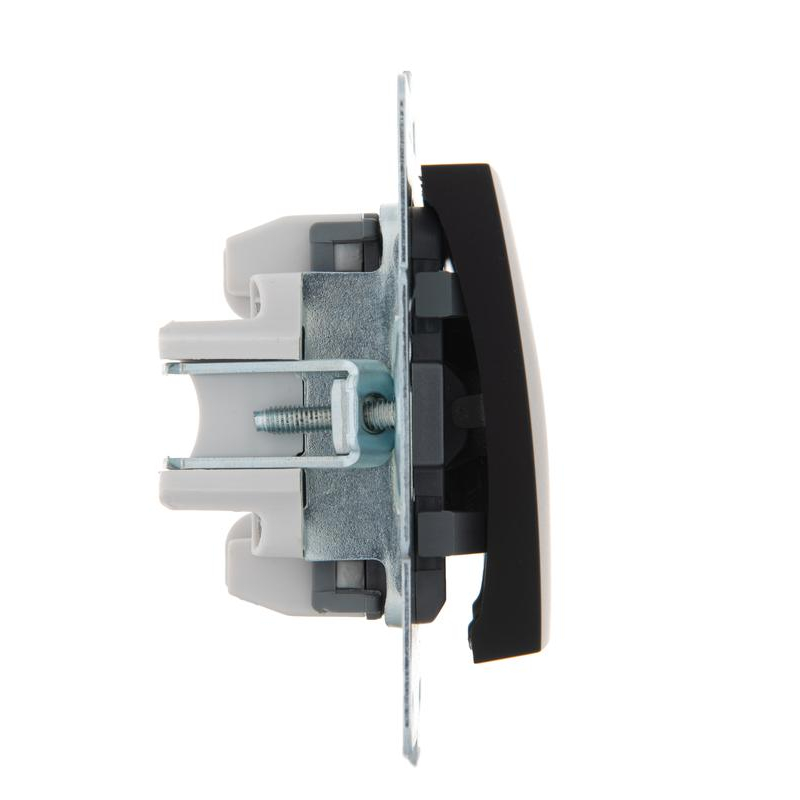 Механизм выключателя 2-кл. 1п СП Karina 10А IP20 черн. бархат LEZARD 707-4288-101