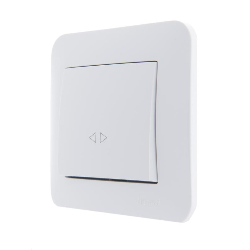 Механизм выключателя промежуточного 1-кл. 2п СП Karina 10А IP20 бел. LEZARD 707-0288-107